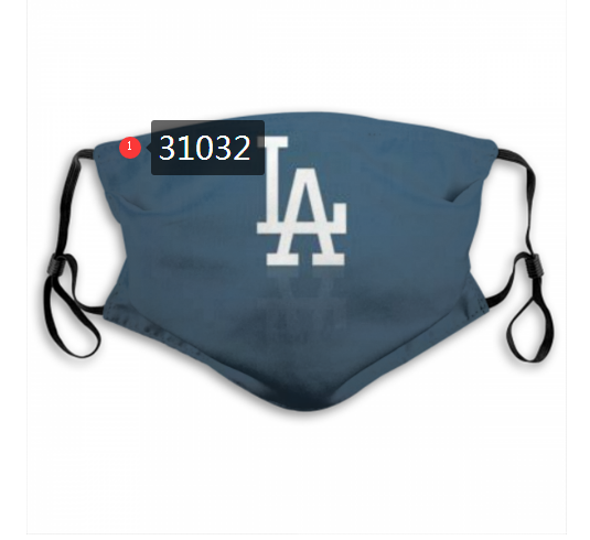 2020 Los Angeles Dodgers Dust mask with filter 50->mlb dust mask->Sports Accessory